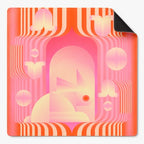 Lucky Bunny neoprene American Mahjong mat, product view 8