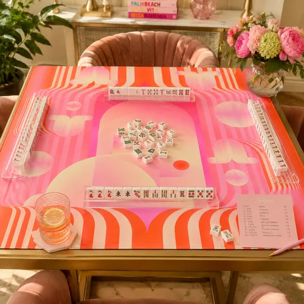 Lucky Bunny neoprene American Mahjong mat, product view 2