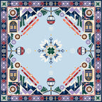 Alpine Ski Club American Mahjong mat product and lifestyle view 2