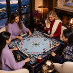 Alpine Ski Club American Mahjong mat product and lifestyle view 4
