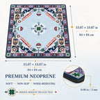 Alpine Ski Club American Mahjong mat product and lifestyle view 6