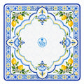 Amalfi Lemon American Mahjong mat full design by The Lucky Tiles