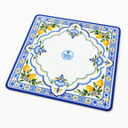 Amalfi Lemon American Mahjong mat product and lifestyle view 2