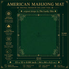 Bamboo Garden American Mahjong mat product and lifestyle view 5