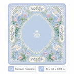 Blue Pine Crane American Mahjong mat full design by The Lucky Tiles