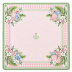 Blush Garden Plaid American Mahjong mat full design by The Lucky Tiles