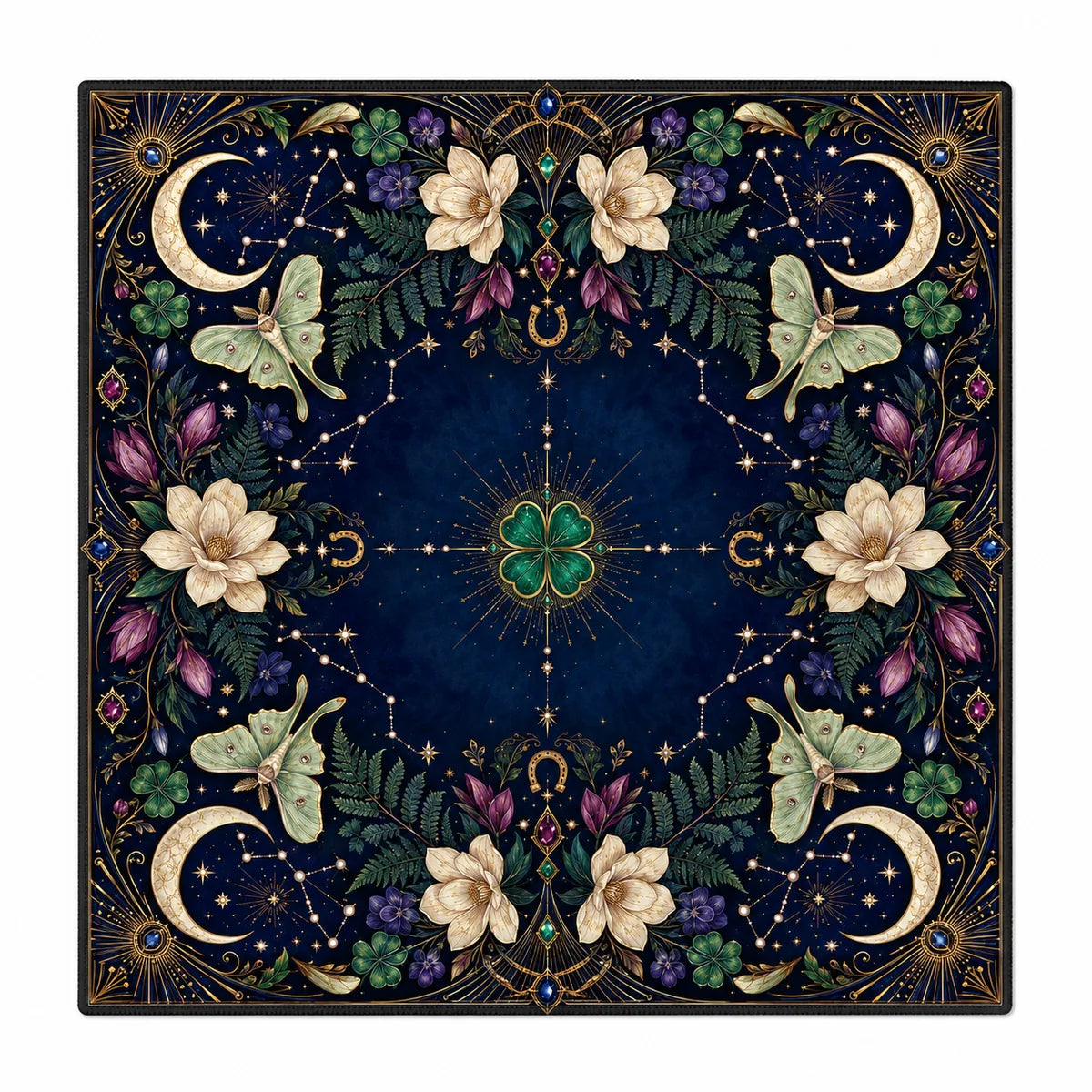 Celestial Butterfly American Mahjong mat full design by The Lucky Tiles