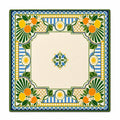 Citrus Geometry American Mahjong mat full design by The Lucky Tiles