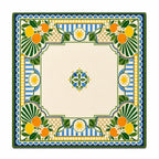 Citrus Geometry American Mahjong mat full design by The Lucky Tiles