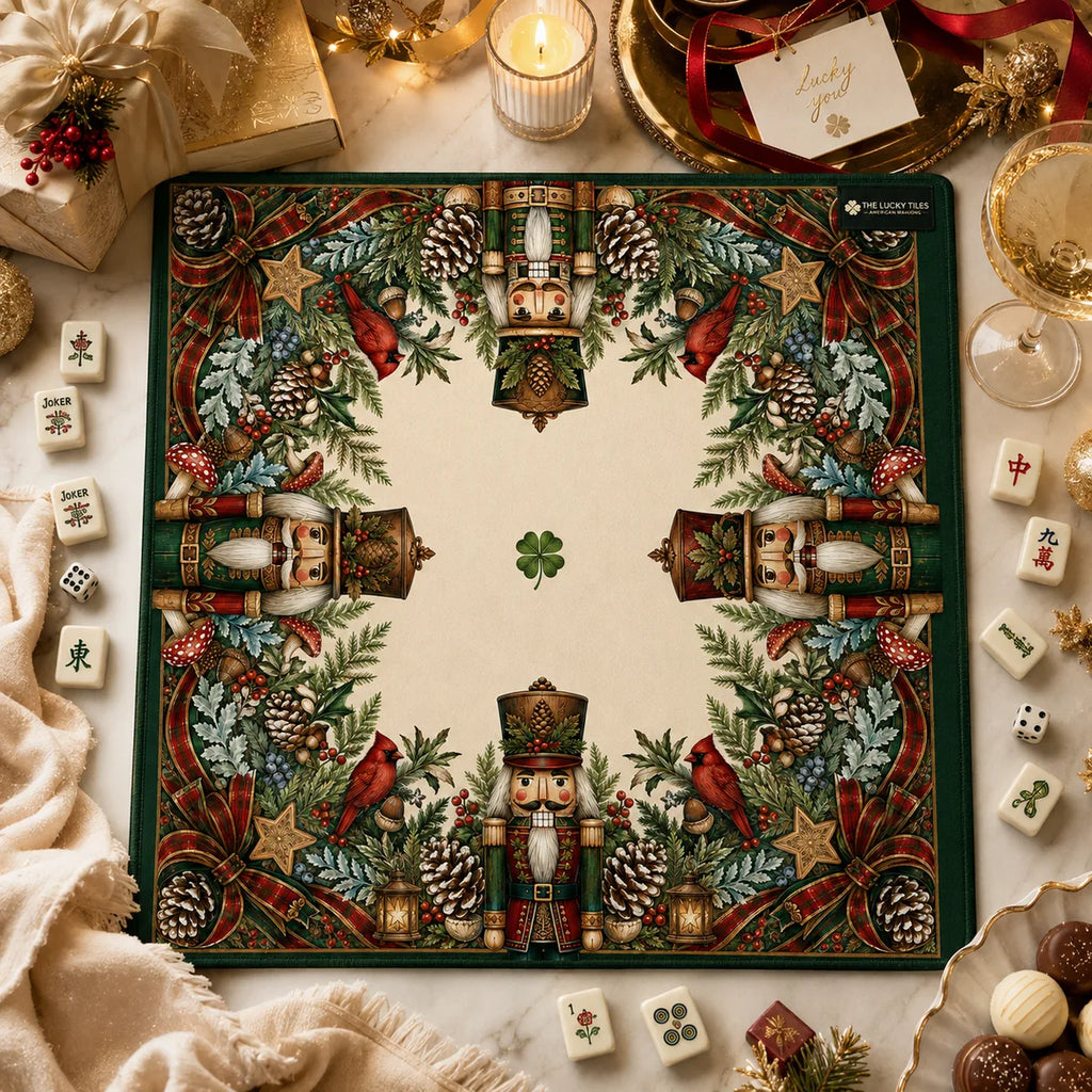 Classic Nutcracker American Mahjong mat full design by The Lucky Tiles