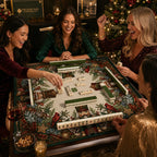 Classic Nutcracker American Mahjong mat product and lifestyle view 5