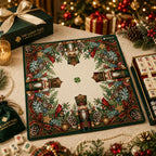 Classic Nutcracker American Mahjong mat product and lifestyle view 6