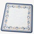 Coastal Shells — Blue & White American Mahjong mat full design by The Lucky Tiles