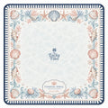 Coastal Shells — Blush American Mahjong mat full design by The Lucky Tiles