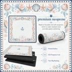 Coastal Shells — Blush American Mahjong mat product and lifestyle view 6