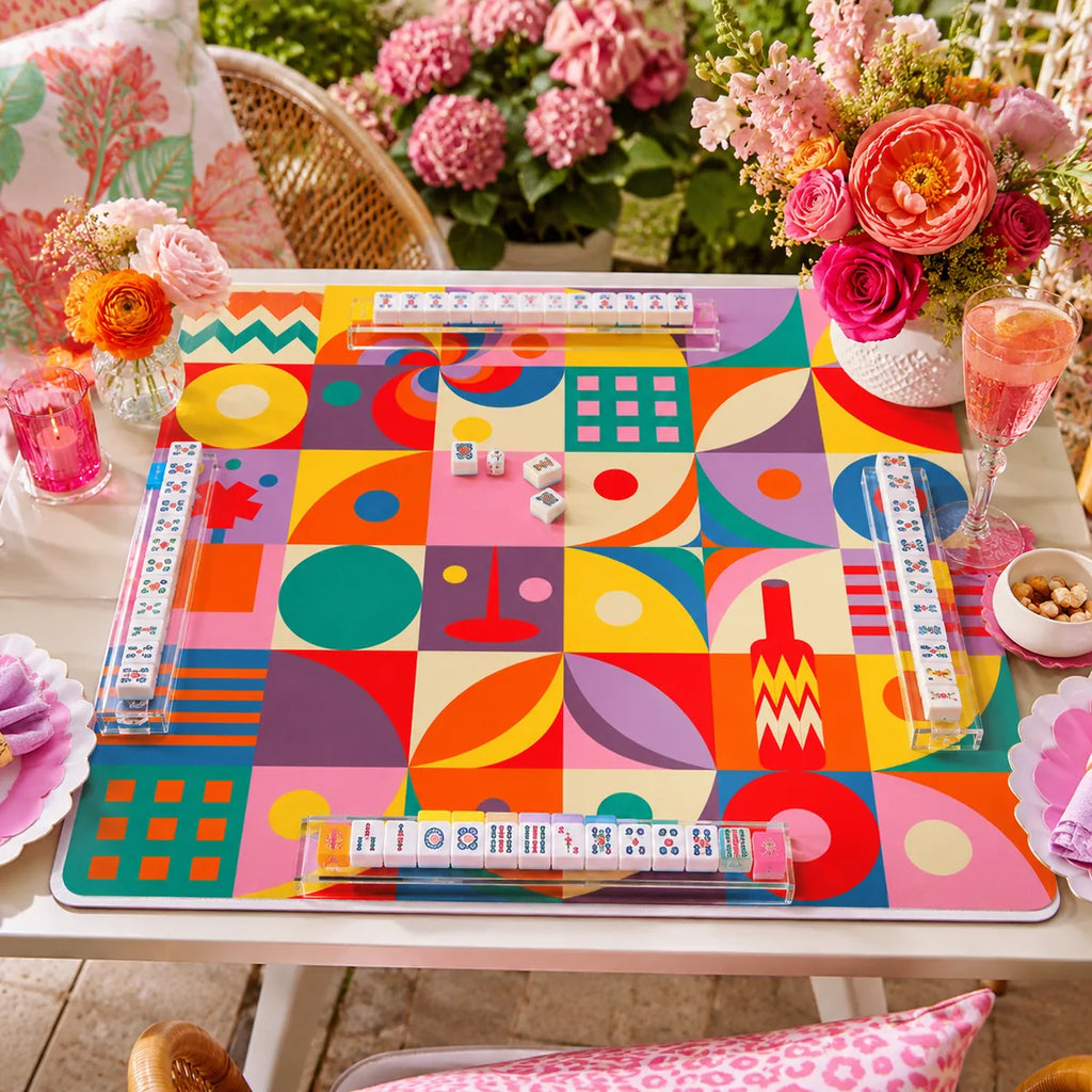 Cocktail Party American Mahjong mat product and lifestyle view 4