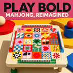 Color Your Game Night American Mahjong mat product and lifestyle view 6