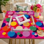 Confetti Dots American Mahjong mat product and lifestyle view 3