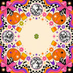 Disco Harvest American Mahjong mat product and lifestyle view 2