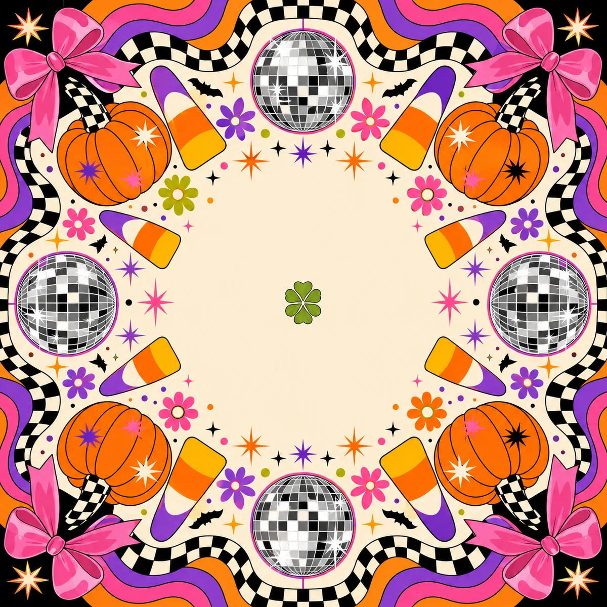 Disco Harvest American Mahjong mat product and lifestyle view 2