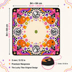 Disco Harvest American Mahjong mat product and lifestyle view 3