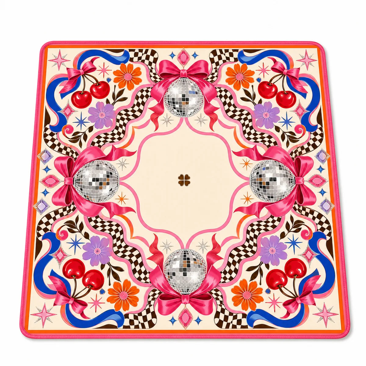 Disco Mahjong American Mahjong mat full design by The Lucky Tiles