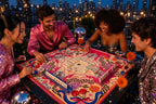 Disco Mahjong American Mahjong mat product and lifestyle view 3