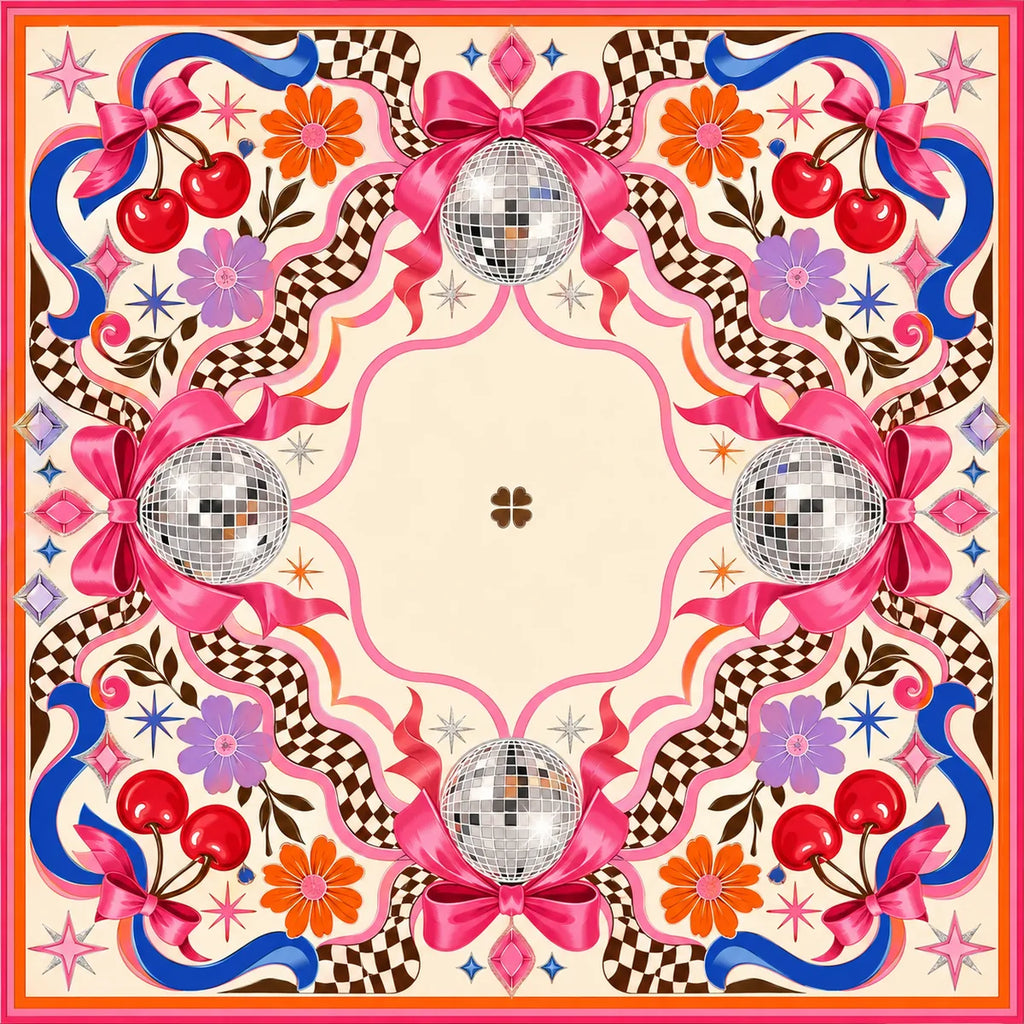 Disco Mahjong American Mahjong mat product and lifestyle view 5