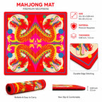 Dragon Dance — Pink American Mahjong mat product and lifestyle view 3