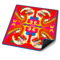Dragon Dance — Red American Mahjong mat full design by The Lucky Tiles