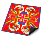 Dragon Dance — Red American Mahjong mat full design by The Lucky Tiles