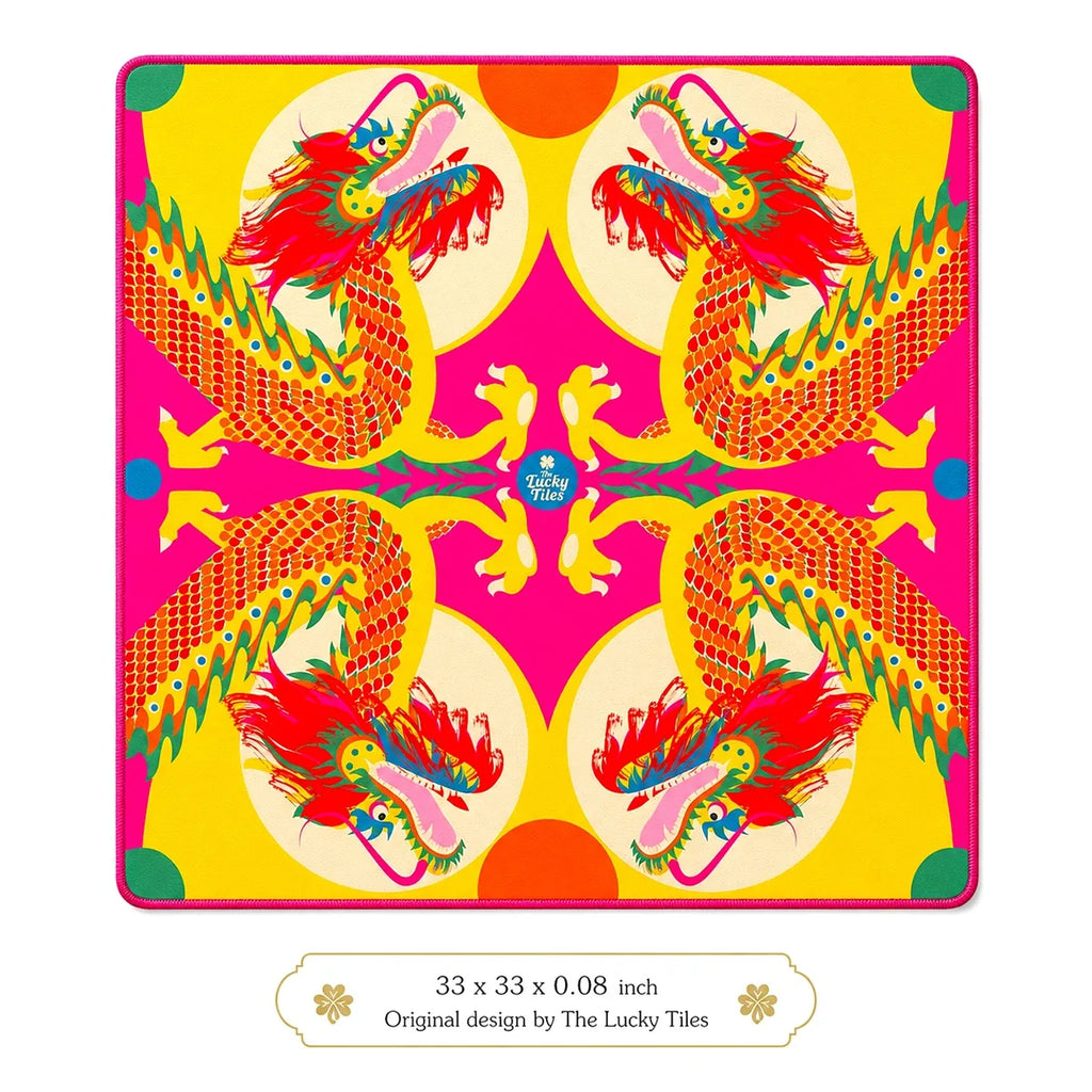 Dragon Dance — Sunshine American Mahjong mat full design by The Lucky Tiles