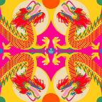 Dragon Dance — Sunshine American Mahjong mat product and lifestyle view 2