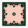 Emerald Art Deco American Mahjong mat by The Lucky Tiles, view 1
