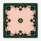 Emerald Art Deco American Mahjong mat by The Lucky Tiles, view 1