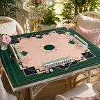 Emerald Art Deco American Mahjong mat by The Lucky Tiles, view 6