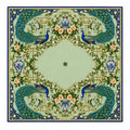 Emerald Peacock American Mahjong mat full design by The Lucky Tiles