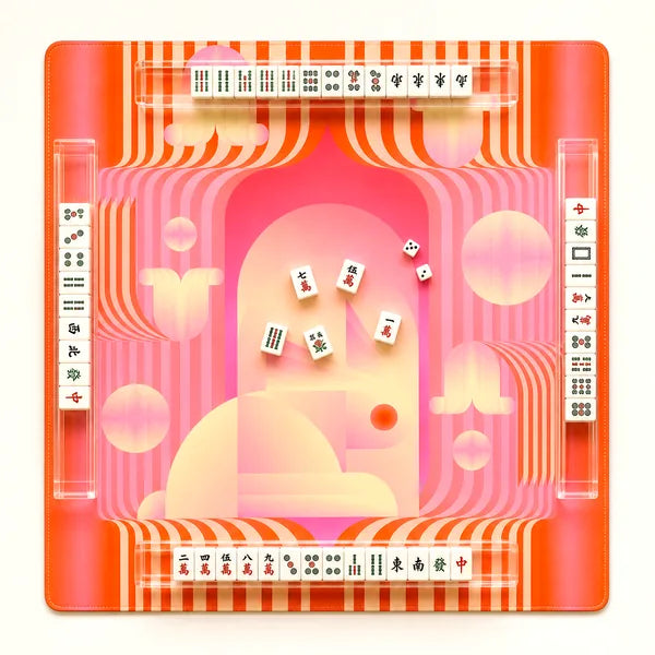 Lucky Bunny American Mahjong mat by The Lucky Tiles
