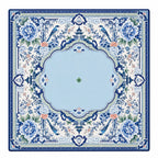French Porcelain Birds American Mahjong mat full design by The Lucky Tiles