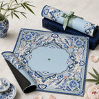 French Porcelain Birds American Mahjong mat product and lifestyle view 6