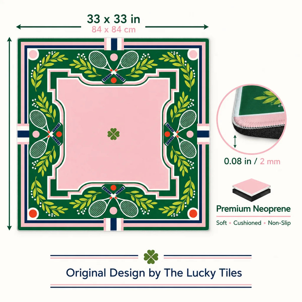 Garden Tennis Club American Mahjong mat product and lifestyle view 6