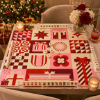 Holiday Gift Mosaic American Mahjong mat product and lifestyle view 3