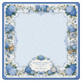 Hydrangea Garden — Blue American Mahjong mat full design by The Lucky Tiles