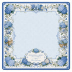 Hydrangea Garden — Blue American Mahjong mat full design by The Lucky Tiles