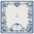 Hydrangea Garden — Blue & White American Mahjong mat full design by The Lucky Tiles