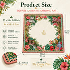 Jungle Garden American Mahjong mat product and lifestyle view 6
