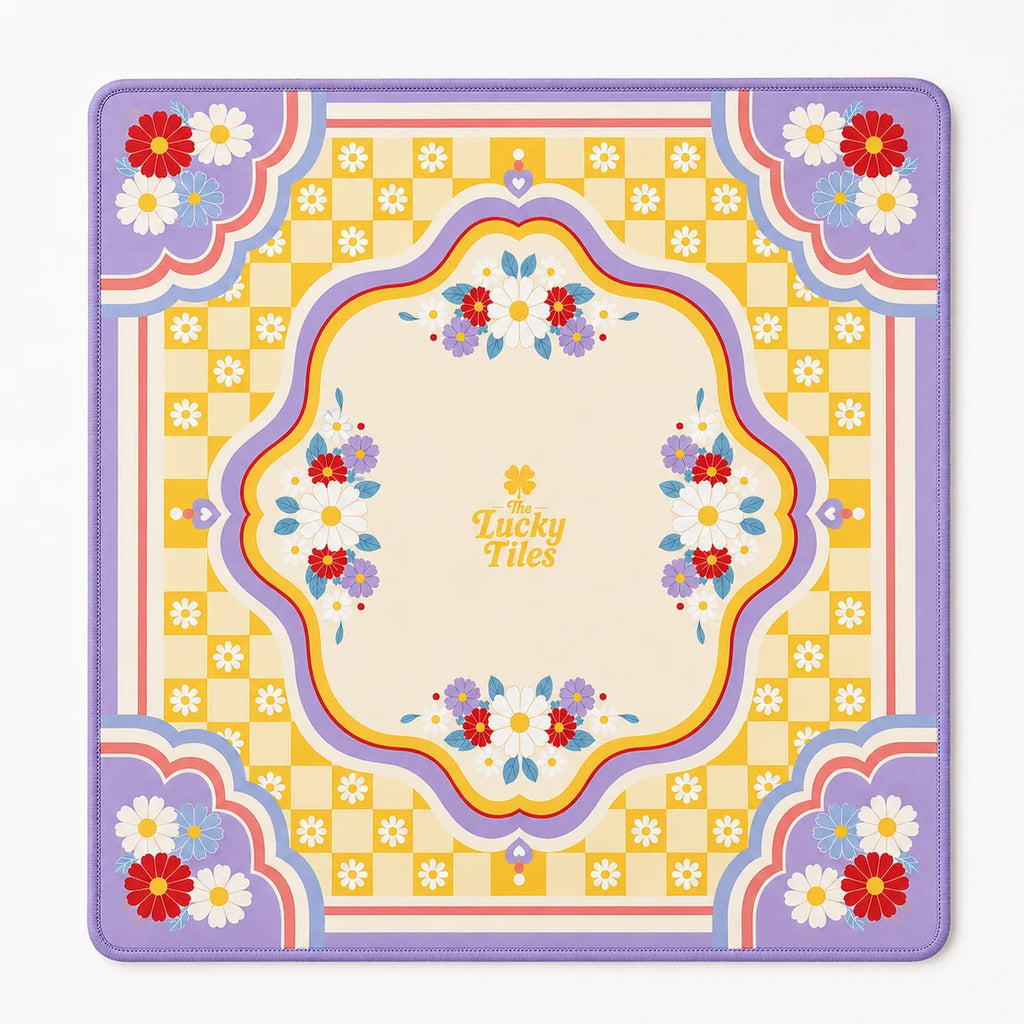 Kyoto Sunshine American Mahjong mat full design by The Lucky Tiles