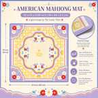 Kyoto Sunshine American Mahjong mat product and lifestyle view 6