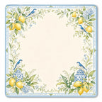 Lemon Bird Garden American Mahjong mat full design by The Lucky Tiles