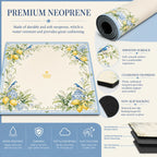 Lemon Bird Garden American Mahjong mat product and lifestyle view 6